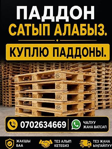 Паддон сатып алабыз
куплю паддоны at lalafo.kg Паддон сатып алабыз
куплю паддоны