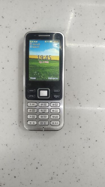 samsung ikinci el: Samsung E2232, 2 GB, rəng - Gümüşü, Zəmanət, Düyməli, İki sim kartlı