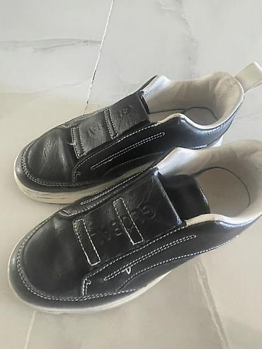 şort: Qara dəri slip-on uşaq oğlan - Model: bağsız/slip-on - Material — 3