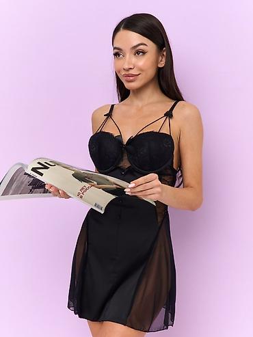 линзы для очков: Ночная сорочка, Атлас, Короткая модель, XS, S, M — 8