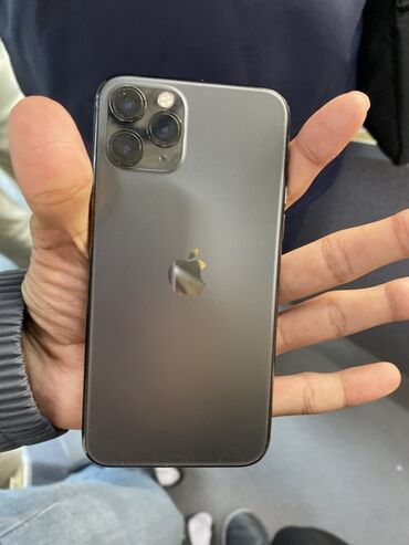 купить айфон 11 pro бу: IPhone 11 Pro, Колдонулган, 64 ГБ, Space Gray, Коргоочу айнек