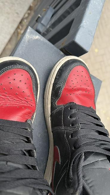 джорданы 13: Кроссовки Nike Air Jordan 1 Low (модель 55) в классической расцветке — 2