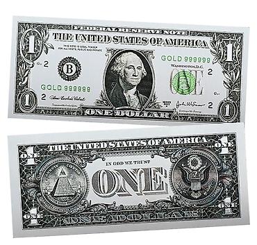 dollar 1: ABŞ dolları mövzusunda kolleksiya üçün xatirə banknot dəsti - Növlər — 1