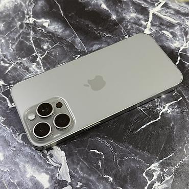 Apple iPhone: IPhone 15 Pro Max, Б/у, 512 ГБ, Natural Titanium, Защитное стекло, Чехол, 96 % — 12