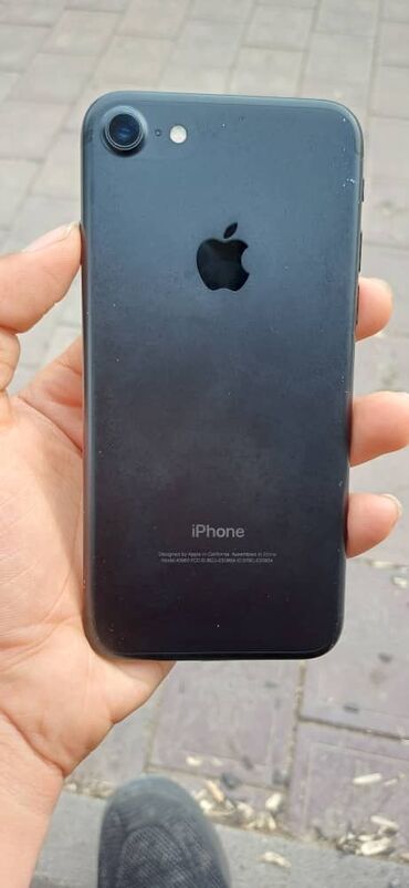 Apple iPhone: IPhone 7, Б/у, 32 ГБ, Black Titanium, Зарядное устройство, Чехол, 100 %