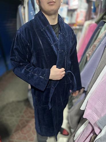 Домашние костюмы: Мужской банный халат ✨ 💯 хлопок | M L XL 2XL 3XL 4XL 0-2500 сом — 3