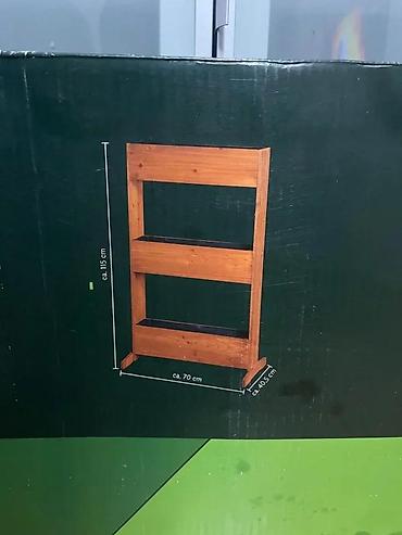 Žardinjere: Drvena vertikalna žardinjera sa 3 nivoa - Materijal: masivno drvo — 1