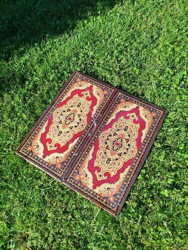 Şahmatlar: Ağacdan hazırlanmış 2-i 1-də oyun dəsti – şahmat və nərd — 3