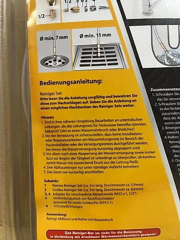 Setovi ručnog alata: WORKZONE Reiniger Set – set za čišćenje odvoda i cevi - Namenjen za — 6