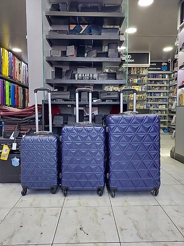 Çamadanlar: Sərnişin səyahət çemodan dəsti – 3 ölçü - Material: sərt və yüngül — 1