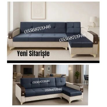 Sifarişlə divanlar: Künc divan, Qonaq otağı üçün, Parça, Bazalı, Açılan, Kitab — 6