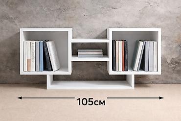 Полки, стеллажи: Книжная полка, Новый, ЛДСП, Подвесная, В рассрочку — 1