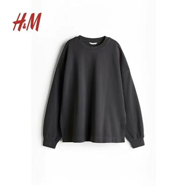 семейные одежды: Черный свитшот H&M - Модель: классический свитшот с круглым