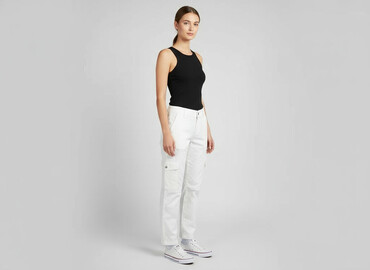 spodnie z niskim krokiem damskie h m: H&M, Cargo for women, size XS