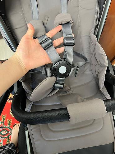 Коляски: Коляска, цвет - Серебристый, Б/у — 16