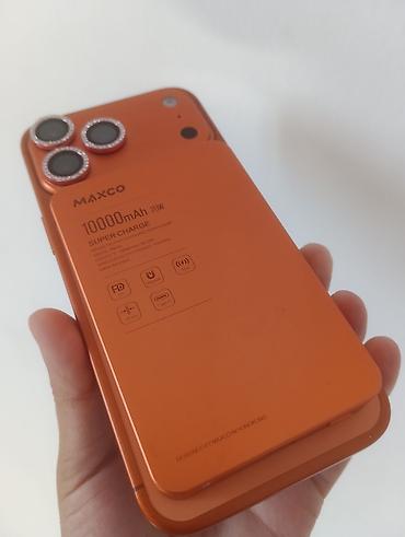 зарядник для телефона: IPhone 17 Pro Max, Б/у, 1 ТБ, Оранжевый, Коробка, 100 % — 1