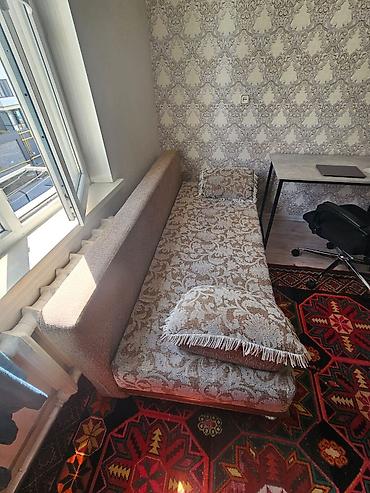 Раскладной диван двумя подушками. Особенности: - Компактная форма