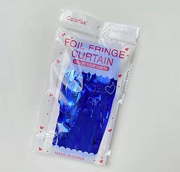 пленка фото: Фольгированная занавеска с бахромой для декора праздников — Foil — 3