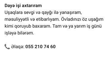 sürücü iş axtarıram: Dayə