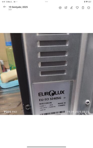 Duxovkalar: Duxovka Eurolux, Elektrik, rəng - Boz, Ayrıca dayanan — 18