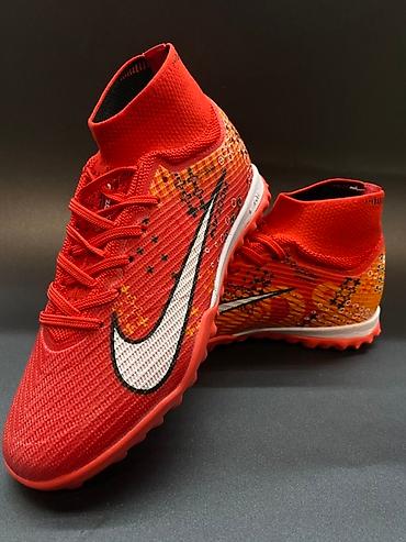 Бутсы: Футбольные сороконожки Nike Air zoom с высоким верхом, обеспечивающим — 9