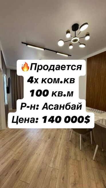 Продажа домов: 4 комнаты, 100 м², Элитка, 12 этаж, Дизайнерский ремонт