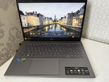 ноутбук 17 3: Ноутбук, Acer, 8 ГБ ОЗУ, Intel Core i5, Б/у, Для работы, учебы, память NVMe SSD