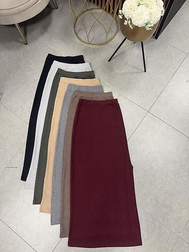 Suknje: 🔥Rebrasta ženska maxi suknja sa visokim strukom
✅1450 din — 9