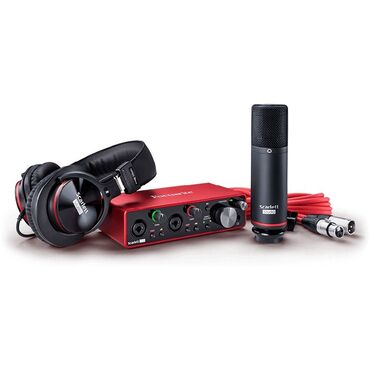 mikrofon satisi: Studio paketi focusrite scarlet 2i2 3rd gen. Her şey çox az istifadə