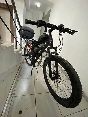 velosiped motor: Benzin mühərrikli hibrid velosiped - Çərçivə: dağ velosipedi tipli — 1