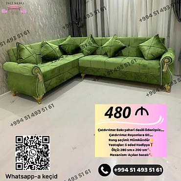 Divanlar: Künc divan, Yeni, Açılan, Bazalı, Parça, Şəhərdaxili pulsuz çatdırılma — 29