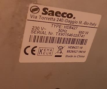 Aparati za kafu: Saeco Italy Kafe aparat Type: HD8427 Izuzetno kvalitetan Potpuno — 10