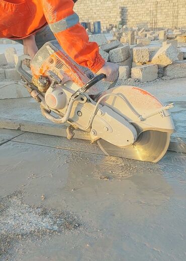 Beton işləri: Beton kəsmə deşmə xidməti Beton kesimi beton kesen beton deşen beton