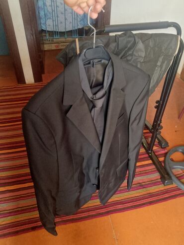 Рубашки: Мужской костюм, Летний, Marks & Spencer, 7XL (EU 54), цвет - Черный