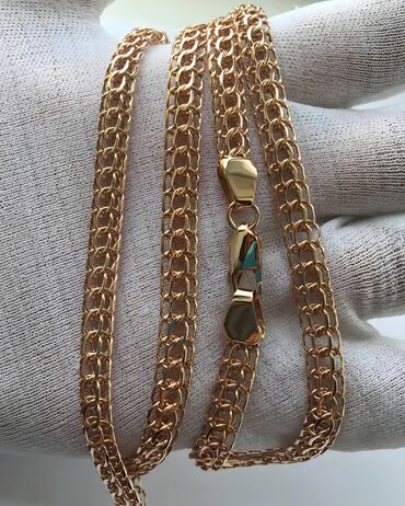 Цепочки: Золото комплект 585 проба Ручная работа Цепь и браслет Плетение — 8