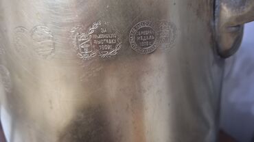 Qədim samovarlar: Antik samovar 10litr– “İvan Batashev, Tula” istehsalı.18medalı var. - — 9