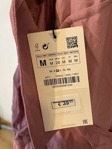 modeli svecanih haljina: Zara M (EU 38), color - Pink, Oversize, Long sleeves