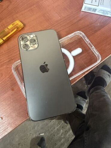 iphone arxa şüşə: IPhone 12 Pro, 128 GB, Qara, Simsiz şarj