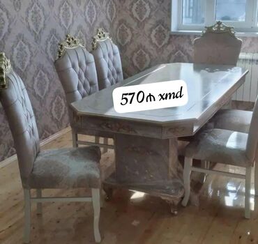 Для гостиной, Новый, Нераскладной, 6 стульев