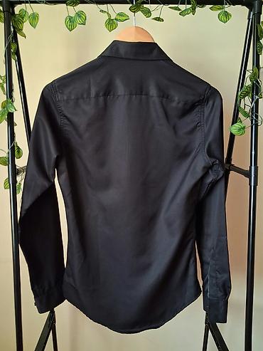 pull and bear: Köynək, Tudors, XS, rəng - Qara — 7