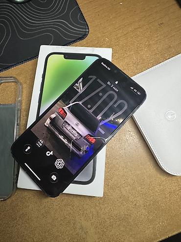 Apple iPhone: IPhone 14, Б/у, 256 ГБ, Черный, Зарядное устройство, Чехол, Кабель, 79 % — 11