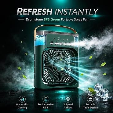 vintilyatır: Su ilə işləyən mini sərinkeş USB girişli 3 Sürətli İşıqlı . ❄️ — 3