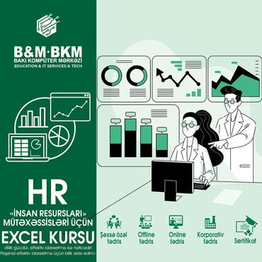 gəncədə komputer kursları: Kompüter kursları | Microsoft Office | Əyani, Qrup, Onlayn