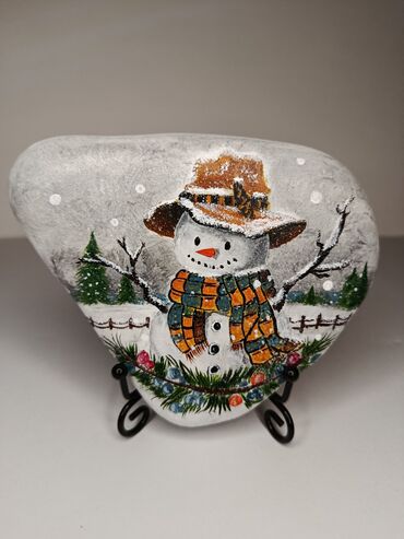 Şəkillər, tablolar: Роспись на натуральном камне, выполненная вручную акриловыми красками — 1