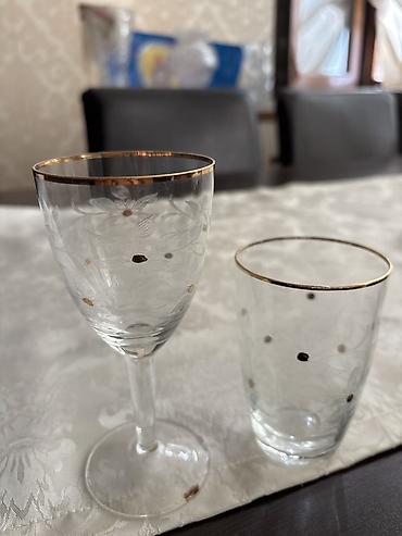 Qədəhlər, rəng - Qızılı, Şüşə, 2 ədədli dəst lalafo.az -da Qədəhlər, rəng - Qızılı, Şüşə, 2 ədədli dəst