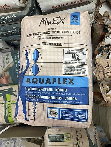 Материалы для кровли крыш: Гидроизоляционная смесь AlinEX AQUAFLEX - Назначение: защита от воды — 1