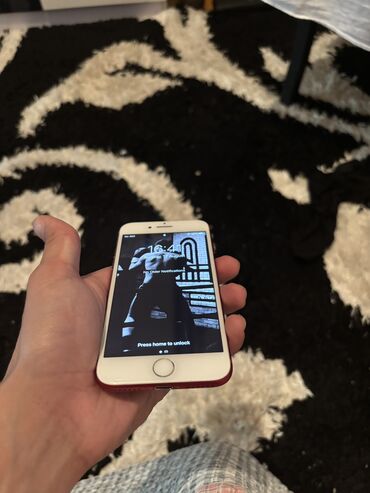 IPhone 7, 128 GB, Qırmızı, Barmaq izi