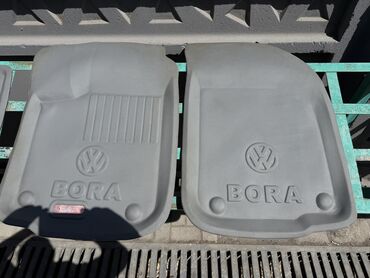 Полики: Родные Резиновые Полики Для салона Volkswagen, цвет - Серый, Б/у, Самовывоз
