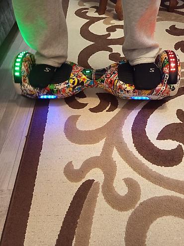 Elektrik nəqliyyatı: Qrafitili naxışlı hoverboard (gyroskuter) - Ölçü: 6.5" təkərlər – — 6