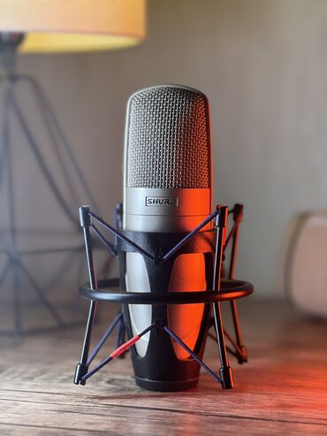 mikrofon sa zvucnikom: Yüksək kefiyyətli studiya mikrofonu
